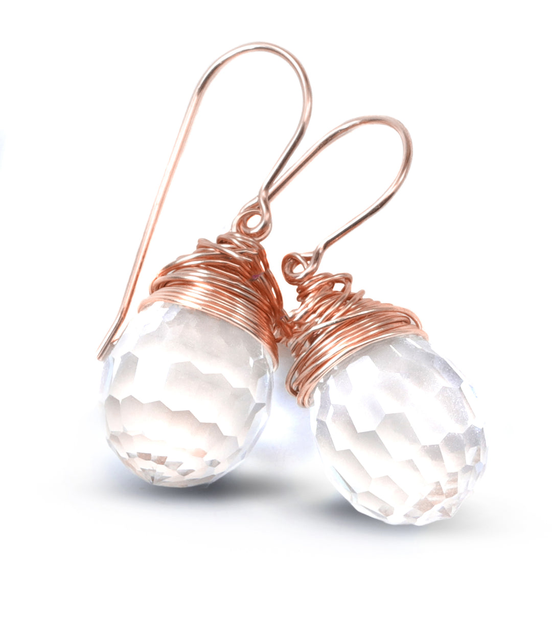 Spyglass Designs Earrings created with Crystals by Swarovski® Disco Ball Clear 14k Solid Gold or Sterling Silver Dangles