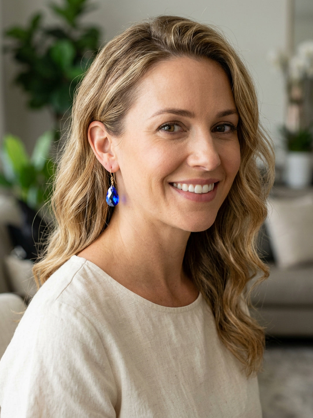 Spyglass Designs Earrings created with Crystals by Swarovski®  Blue Majestic 14k Solid Gold or Sterling Silver Dangles