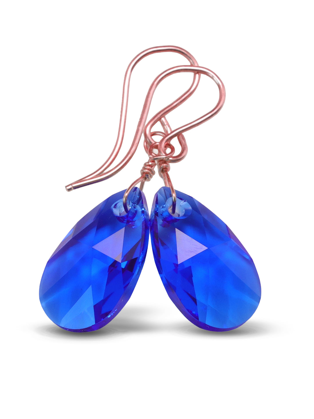 Spyglass Designs Earrings created with Crystals by Swarovski®  Blue Majestic 14k Solid Gold or Sterling Silver Dangles