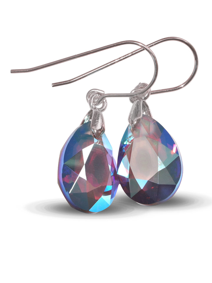 Spyglass Designs Earrings created with Crystals by Swarovski®  Purple Simulated Amethyst 14k Solid Gold or Sterling Silver Dangles
