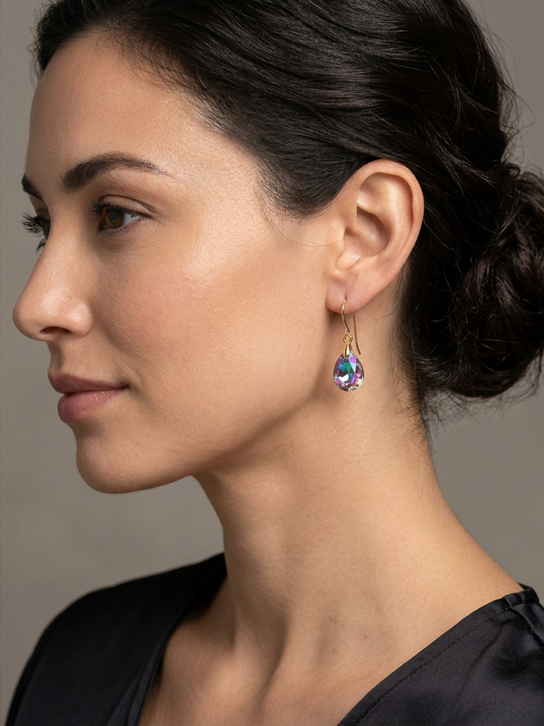 Spyglass Designs Earrings created with Crystals by Swarovski® Multi Rainbow 14k Solid Gold or Sterling Silver Dangles