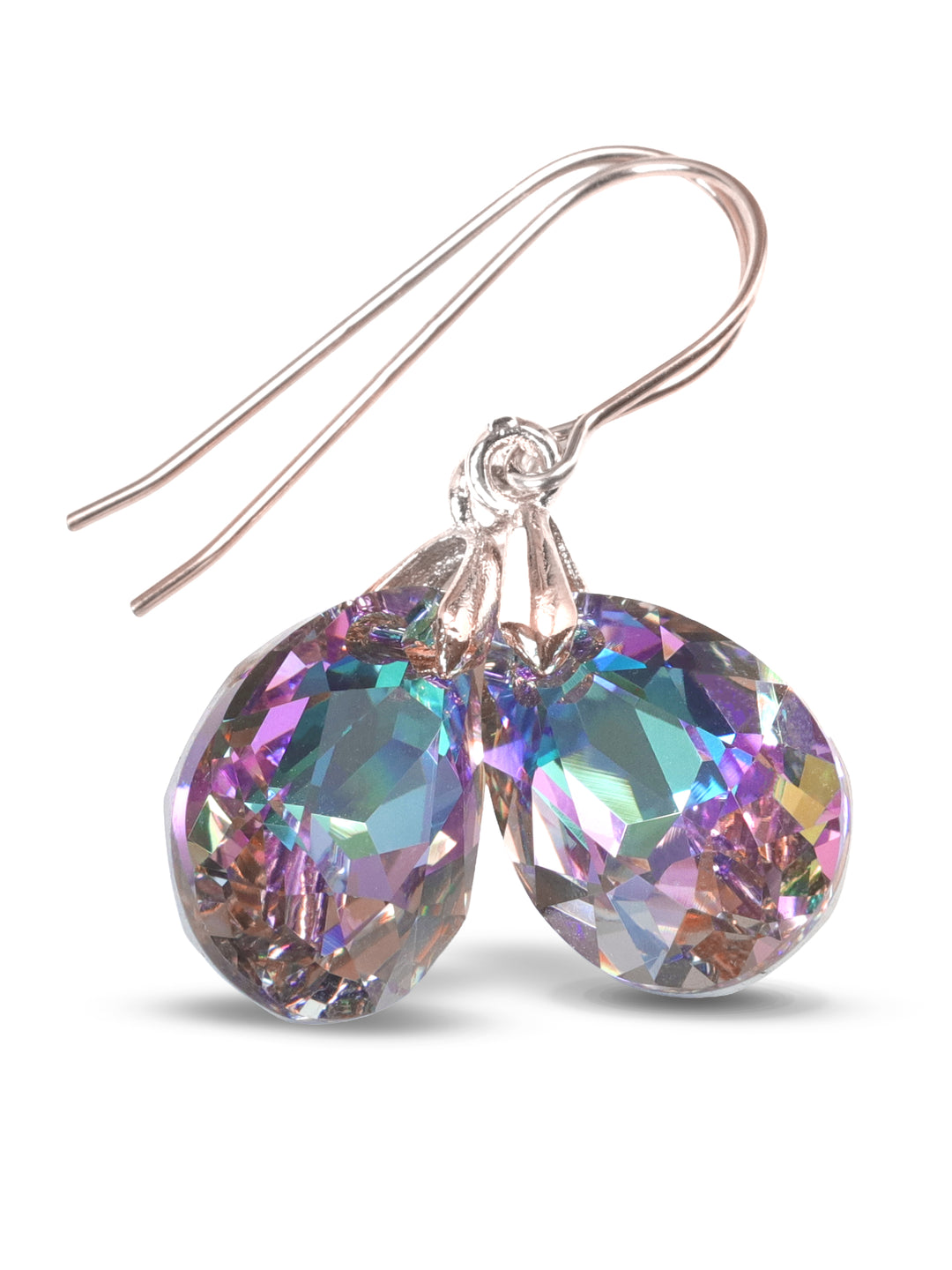 Spyglass Designs Earrings created with Crystals by Swarovski® Multi Rainbow 14k Solid Gold or Sterling Silver Dangles