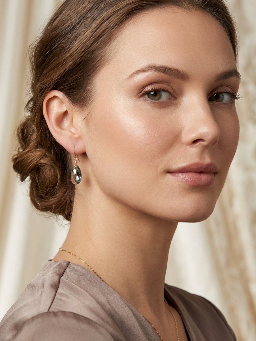 Spyglass Designs Earrings created with Crystals by Swarovski® Silvery Black 14k Solid Gold or Sterling Silver Dangles