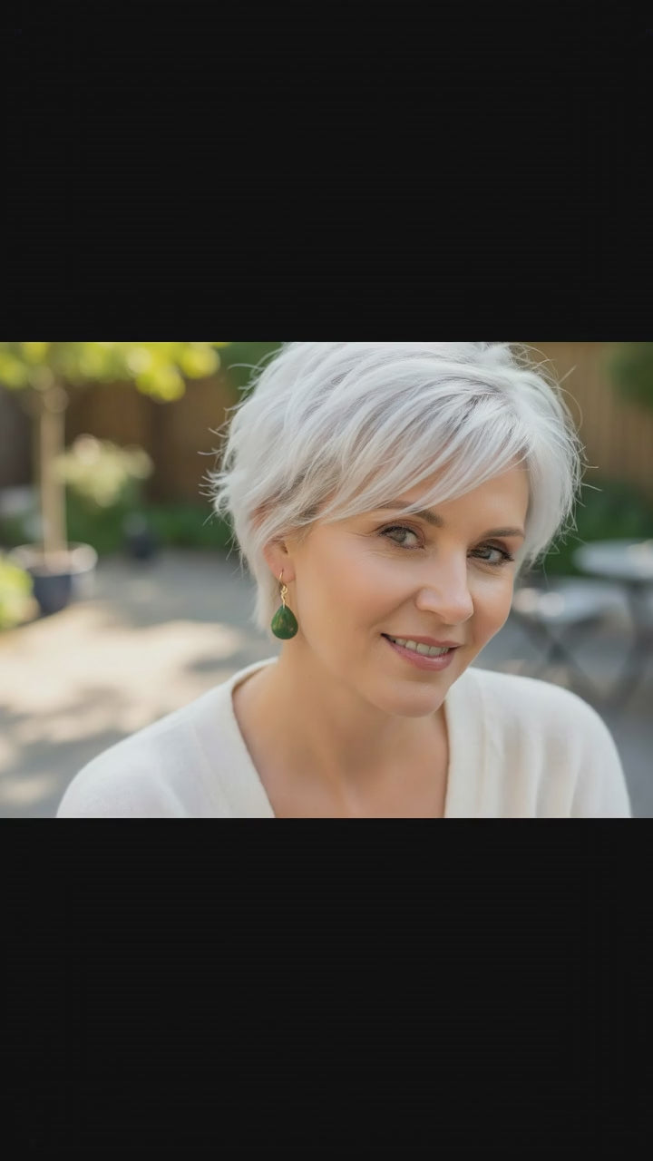 Jade Earrings Natural Green Nephrite Simple Teardrop Smooth Sterling Silver or 14k Solid Gold or Filled Simple Dainty Lightweight Drops