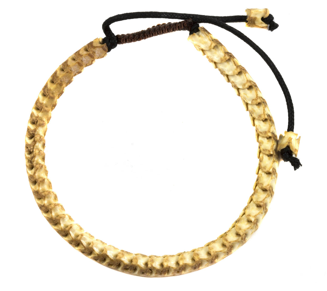 Snake Bracelet Spine Bone White  Man Men's Bracelet Adjustable 7 8 9 10 Inch Man's Men Male