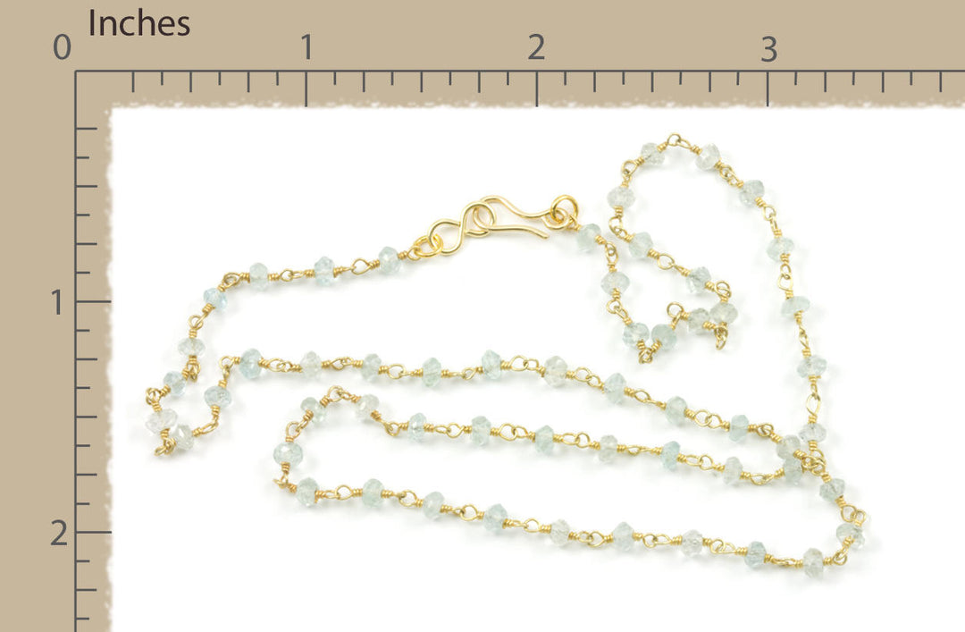 Natural Clear Quartz Necklace Beaded Sterling Silver or 14k Gold Filled Beaded Strand Faceted 18 19 Inch  AAA  classic design Small Dainty