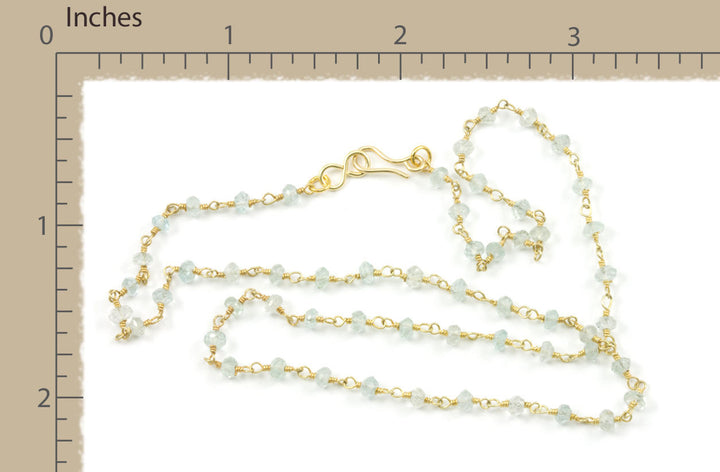 Natural Clear Quartz Necklace Beaded Sterling Silver or 14k Gold Filled Beaded Strand Faceted 18 19 Inch  AAA  classic design Small Dainty