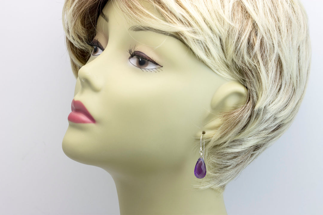 Dendrite Agate Earrings 14k solid gold or filled or Sterling Silver Dangle Drops Natural Marbling White Black Simple Drops 1.5 Inches