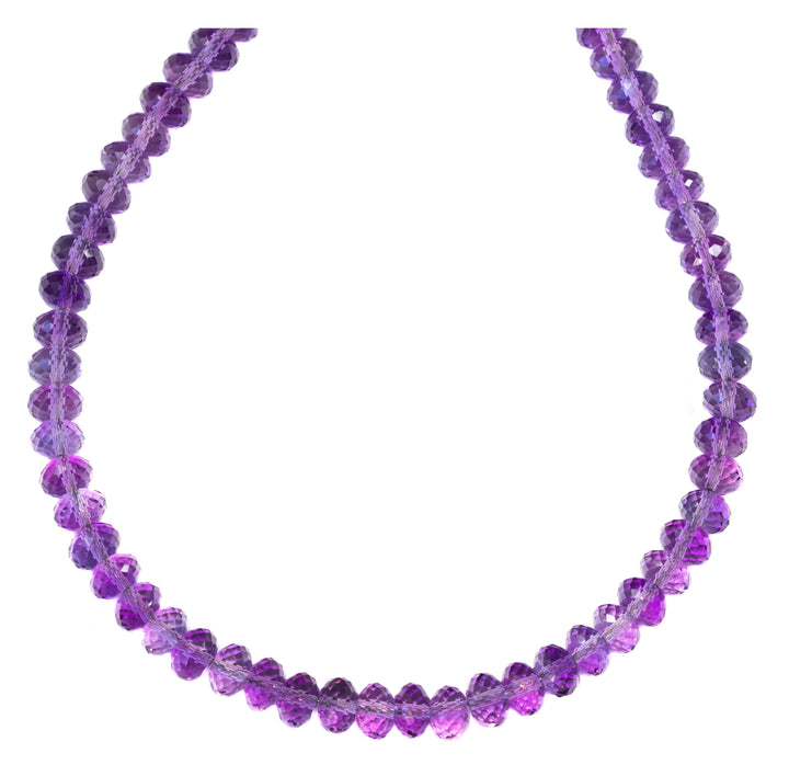 Light Purple Amethyst Necklace Faceted Solid Sterling Silver or 14k Gold Filled Necklace 20 Inches Simple Rose of France Spyglass Designs