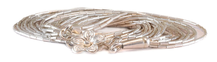 Fine Sterling Silver Necklace 10 Strands 18 or 28 Inch Solid Barrel Strands Classic and Versatile Casual or Dressy Spyglass Designs - Spyglass Designs